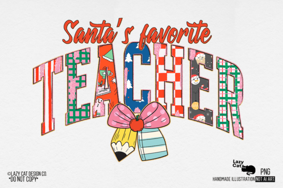 Christmas Santa’s Favorite Teacher PNG: A Designer’s Review for Seasonal Projects