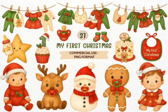 First Christmas PNG Baby Shower Clipart: A Designer’s Review