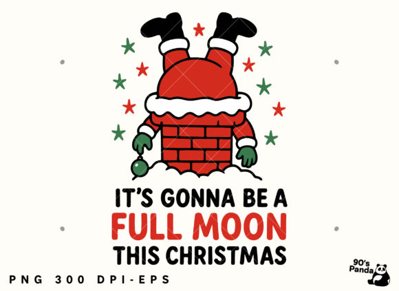 Funny Christmas Full Moon Santa Png Eps: A Creator’s Take on Seasonal Illustrations