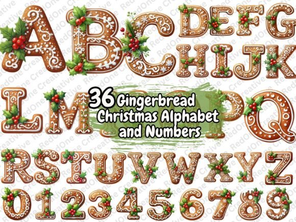 Gingerbread Christmas Alpha Numbers: A Designer’s Review