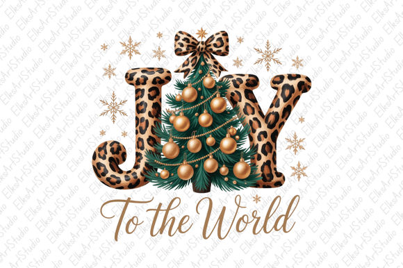 Joy to the World Png, Leopard Christmas: A Crafter’s Review of This Bold Illustrations Asset
