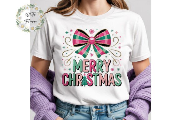 Pink Teal Merry Christmas PNG Clipart Review